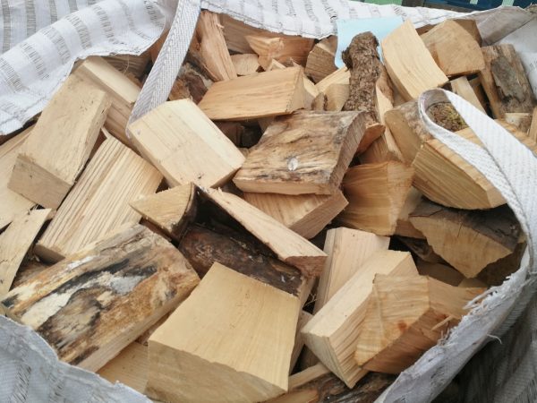 bag of firewood logs
